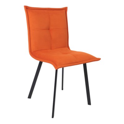 Кресло РУБИК U, Velutto 27 терракотовый велюр/черный